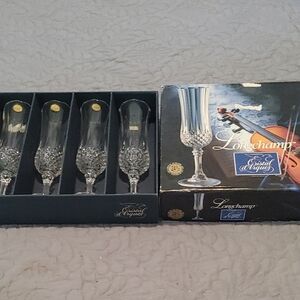 Cristal d'Arques Longchamp Champagne Flutes Set (4)